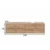 Valamukapp GEO tamm, 140x53xH35 cm