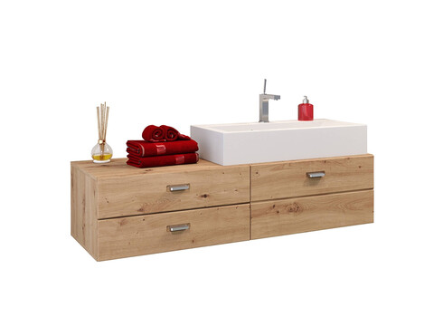 Valamukapp GEO + valamu tamm, 140x53xH50 cm