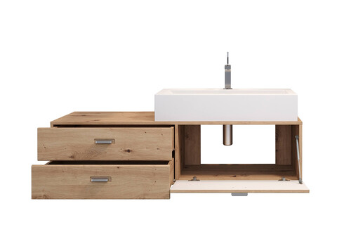 Valamukapp GEO + valamu tamm, 140x53xH50 cm