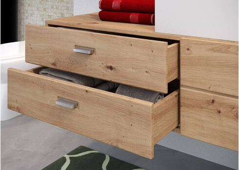 Valamukapp GEO + valamu tamm, 140x53xH50 cm