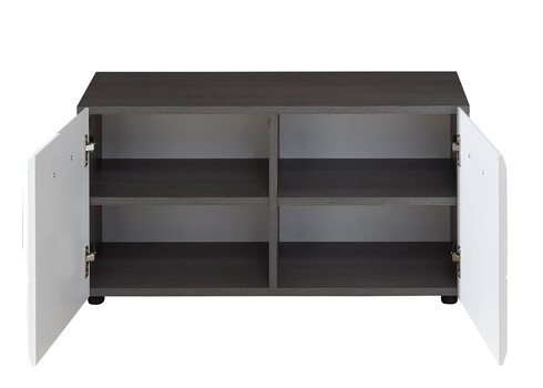 Kapp-pink LINE valge läige / tumehall, 80x35xH41 cm