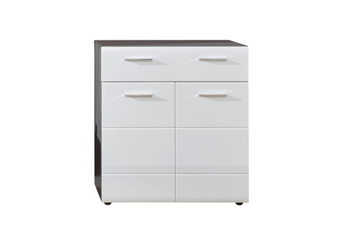 Jalatsikapp LINE valge läige / tumehall, 80x35xH87 cm