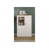 Vitriinkapp SHADE valge mänd / tamm, 95x38xH140 cm