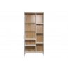Vitriinkapp SHADE valge mänd / tamm, 95x38xH194 cm