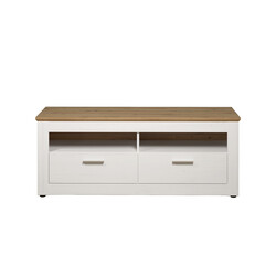 Tv-alus SHADE valge mänd / tamm, 148x45xH59 cm