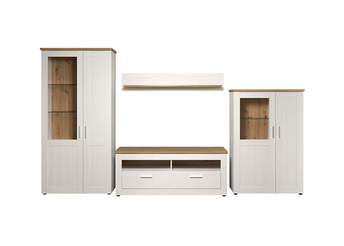 Elutoamööbli komplekt SHADE valge mänd / tamm