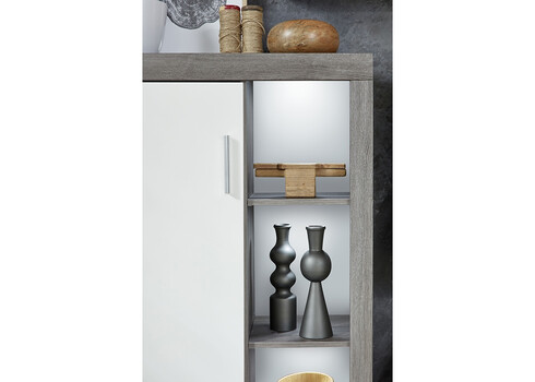 Elutoamööbli komplekt JAZZ, valge / hõbedane