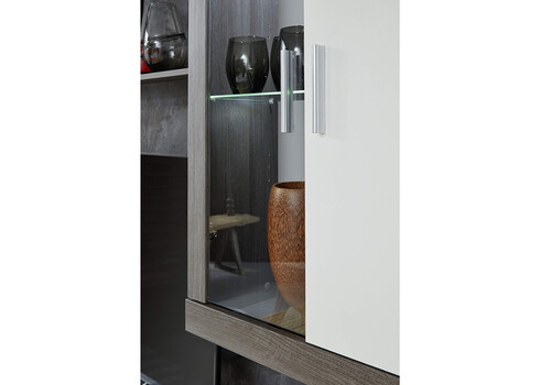 Elutoamööbli komplekt JAZZ, valge / hõbedane