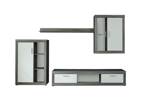 Elutoamööbli komplekt JAZZ, valge / hõbedane