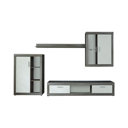 Elutoamööbli komplekt JAZZ, valge / hõbedane