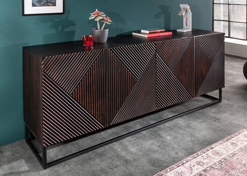 Kummut CREATIVO tumepruun, 177x45xH77 cm