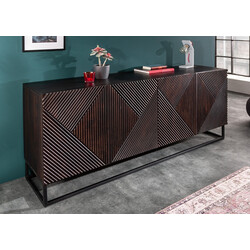 Kummut CREATIVO tumepruun, 177x45xH77 cm