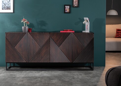 Kummut CREATIVO tumepruun, 177x45xH77 cm