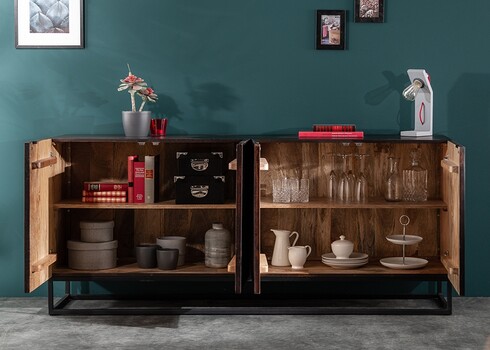 Kummut CREATIVO tumepruun, 177x45xH77 cm