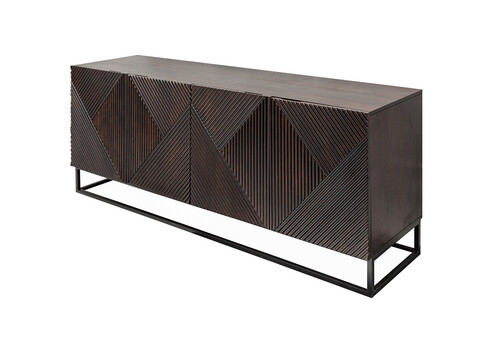 Kummut CREATIVO tumepruun, 177x45xH77 cm