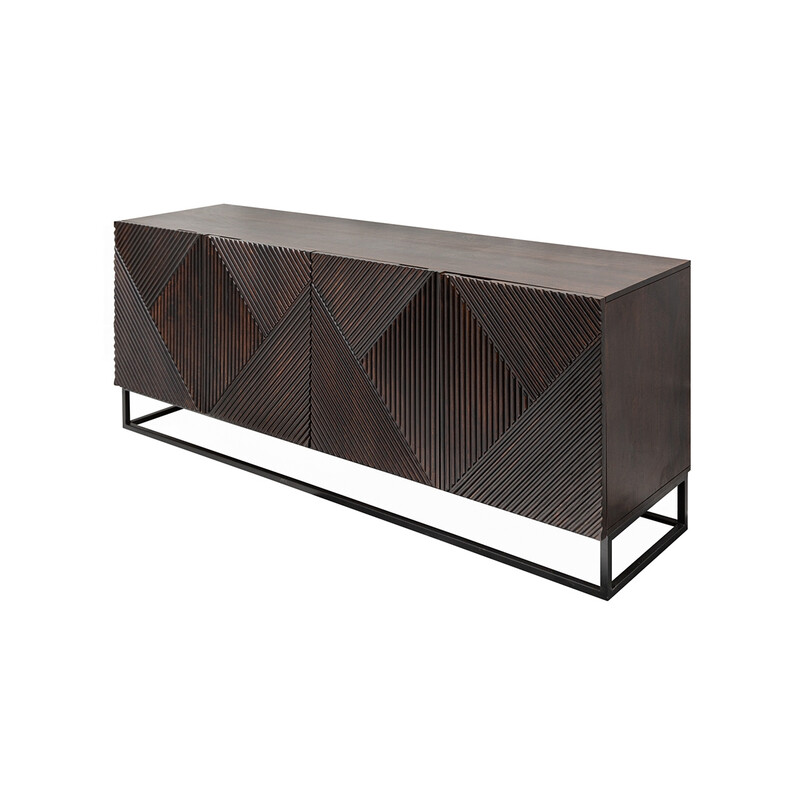 Kummut CREATIVO tumepruun, 177x45xH77 cm