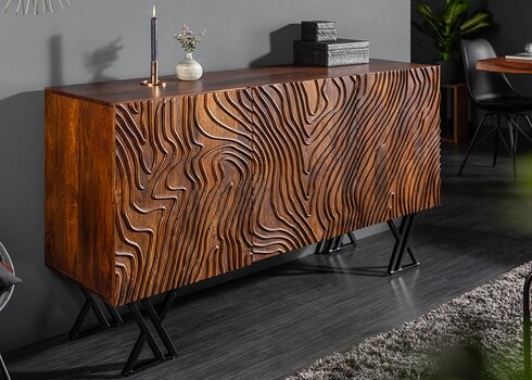 Kummut FLUID tumepruun, 160x45xH86 cm