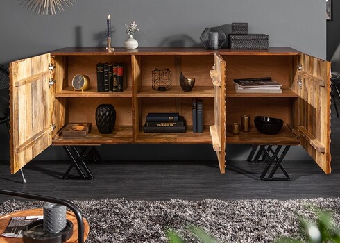 Kummut FLUID tumepruun, 160x45xH86 cm