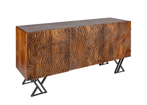 Kummut FLUID tumepruun, 160x45xH86 cm