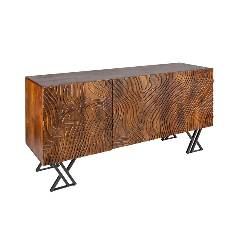 Kummut FLUID tumepruun, 160x45xH86 cm