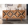 Kummut LONG ISLAND mango / must, 160x39xH75 cm