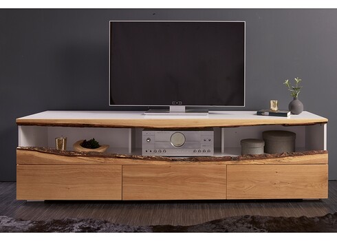 Tv-alus WILD OAK tamm / mattvalge, 180x42xH49 cm