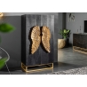 Kapp ANGEL must / kuldne, 70x45xH140 cm