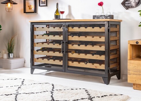 Veinikapp BODEGA mänd, 127x40xH83 cm