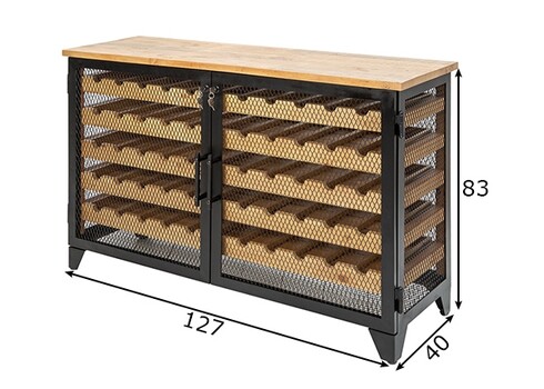 Veinikapp BODEGA mänd, 127x40xH83 cm