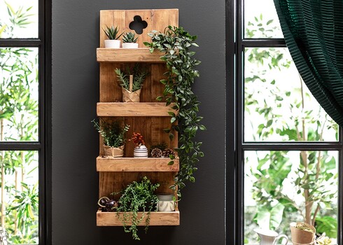 Seinariiul HEMINGWAY tiigipuu, 30x20xH80 cm