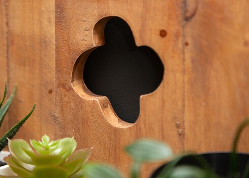 Seinariiul HEMINGWAY tiigipuu, 30x20xH80 cm