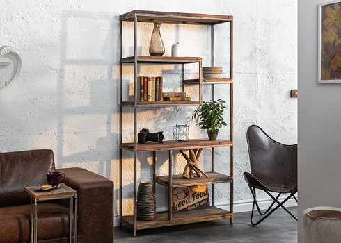 Riiul BARRACUDA pruun, 95x35xH186 cm