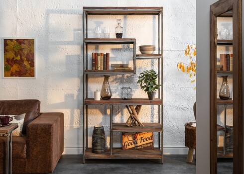 Riiul BARRACUDA pruun, 95x35xH186 cm