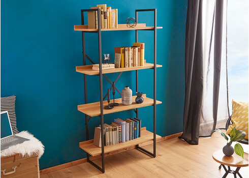 Riiul FACTORY tamm, 90x35xH166 cm