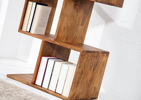 Riiul MAKASSAR sheesham, 50x30xH150 cm