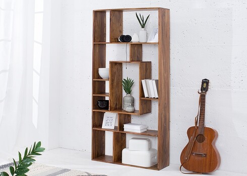 Riiul MAKASSAR II sheesham, 80x25xH180 cm