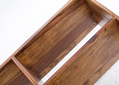 Riiul MAKASSAR II sheesham, 80x25xH180 cm