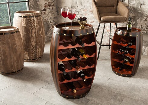 Veiniriiul BODEGA kohvipruun, 50x45xH80 cm