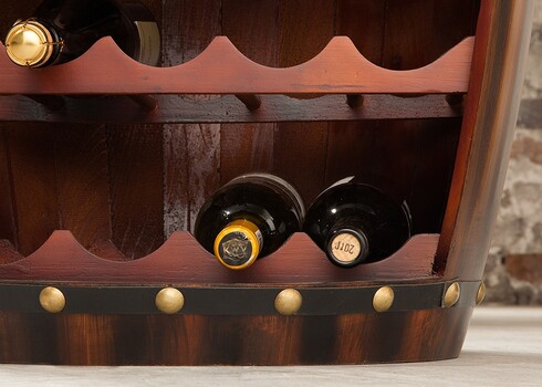 Veiniriiul BODEGA kohvipruun, 50x45xH80 cm