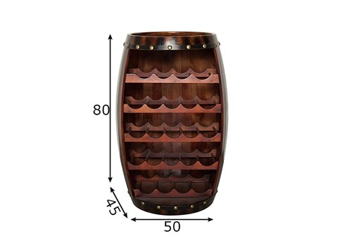 Veiniriiul BODEGA kohvipruun, 50x45xH80 cm
