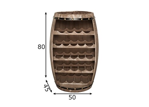 Veiniriiul BODEGA kuusk, 50x45xH80 cm