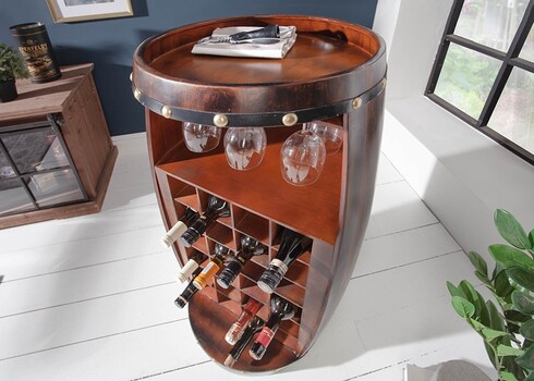 Veiniriiul BODEGA kohvipruun, 51x51xH97 cm