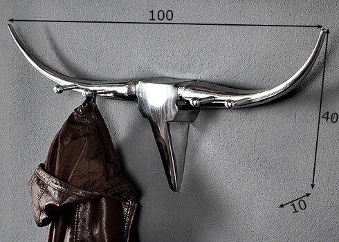 Seinanagi BULL hõbe, 100x10xH40 cm