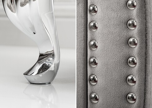 Öökapp EXTRAVAGANCIA hõbehall, 47x41xH45 cm