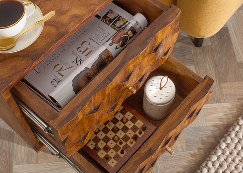 Öökapp MYSTIC LIVING sheesham, 40x35xH56 cm