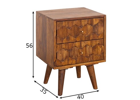 Öökapp MYSTIC LIVING sheesham, 40x35xH56 cm