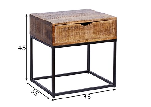 Öökapp IRON CRAFT mango, 45x35xH45 cm