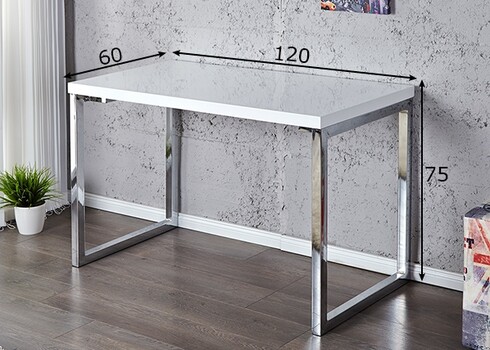 Kirjutuslaud VISION valge läige, 120x60xH70 cm