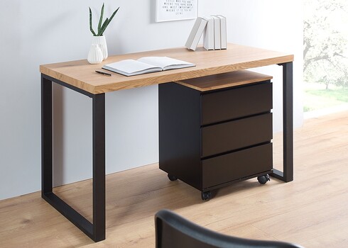 Sahtliboks BIG DEAL tamm / must, 46x40xH63 cm