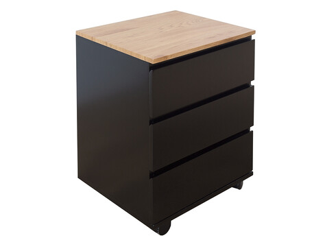 Sahtliboks BIG DEAL tamm / must, 46x40xH63 cm